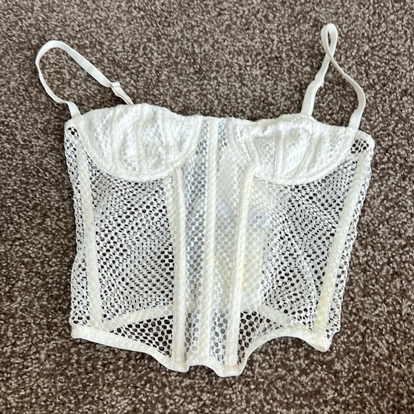 Urban Outfitters Tops - Urban outfitters fishnet corset size S